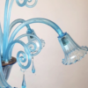 Murano Blue Glass Chandelier - 5 Arms Of Light, 1940s - Image 8