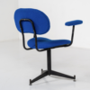 Mid-Century Modern Bleu Swivel Desk Chair - Image 2