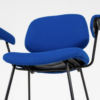 Mid-Century Modern Bleu Swivel Desk Chair - Image 8