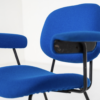 Mid-Century Modern Bleu Swivel Desk Chair - Image 6
