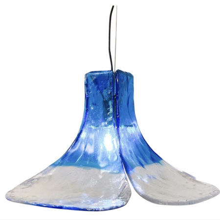Mid-Century Murano Glass Hanging Lamp by Carlo Nason, 1960s - 2 available