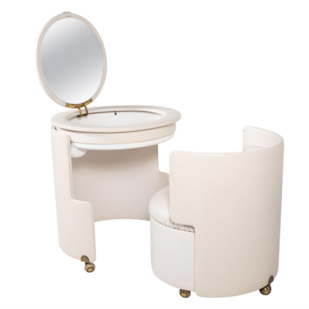 White Vanity Mod. Dilly Daily by Luigi Massoni for Poltrona Frau, 1968