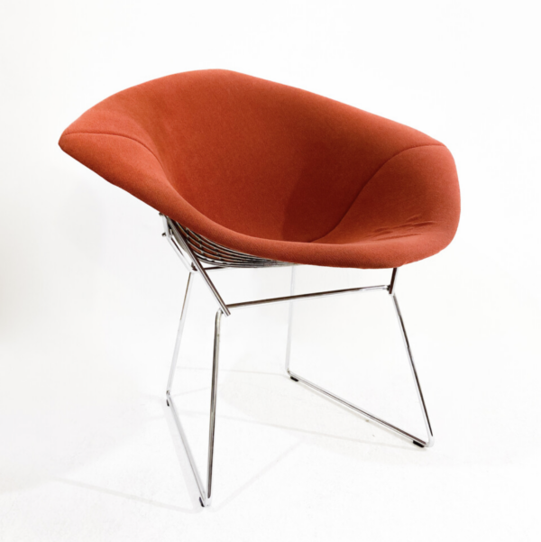 Mid-Century Modern Red 'Diamond' chair by Harry Bertoia for Knoll International