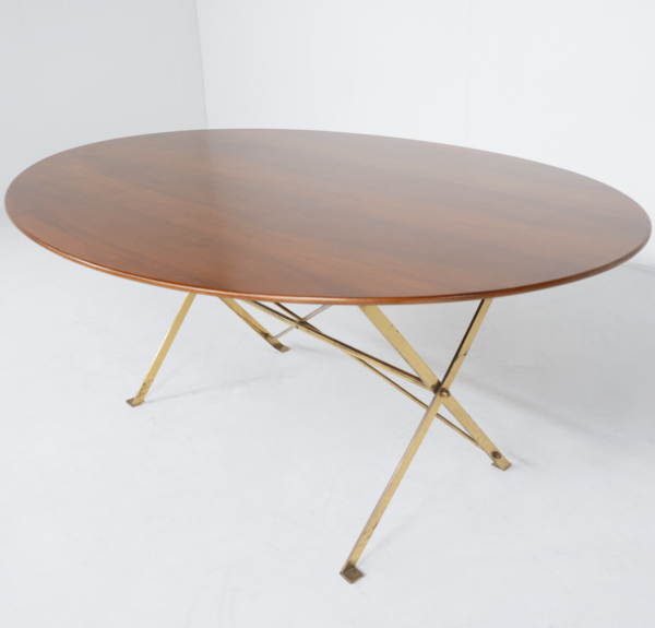 Mid-Century Modern T3 Cavalletto Dining Table by Luigi Caccia Dominioni for Azucena, 1940s