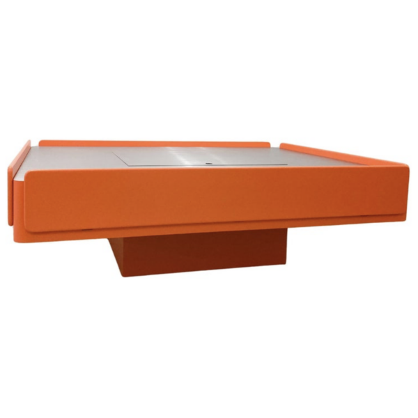 Orange Caori Coffee Table by Vico Magistretti for Gavina, Italy, 1960s