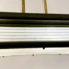 Art Deco Ceiling Lamp, Bronze With Green And Golden Patina, France - Image 4