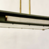 Art Deco Ceiling Lamp, Bronze With Green And Golden Patina, France - Image 2