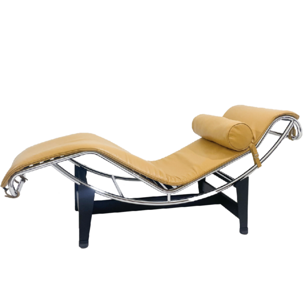 Le Corbusier Lounge Chair LC4 For Cassina, Cognac Leather,Italy