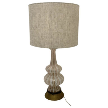 Mid-Century Modern Glass Table Lamp