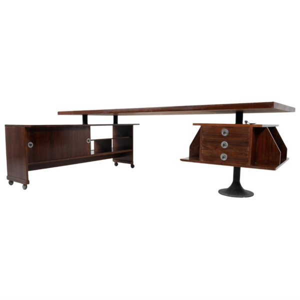 Mid-Century Modern Large Desk with Drawers, Italy, 1960s