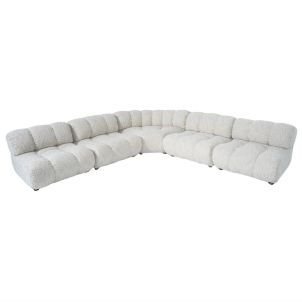 Mid-Century Modern Murano Sectional Sofa by Guiseppe Murani, Italy, 1970s