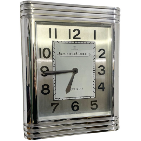 Mid-Century Modern Reverso Wall Clock by Jaeger Lecoultre