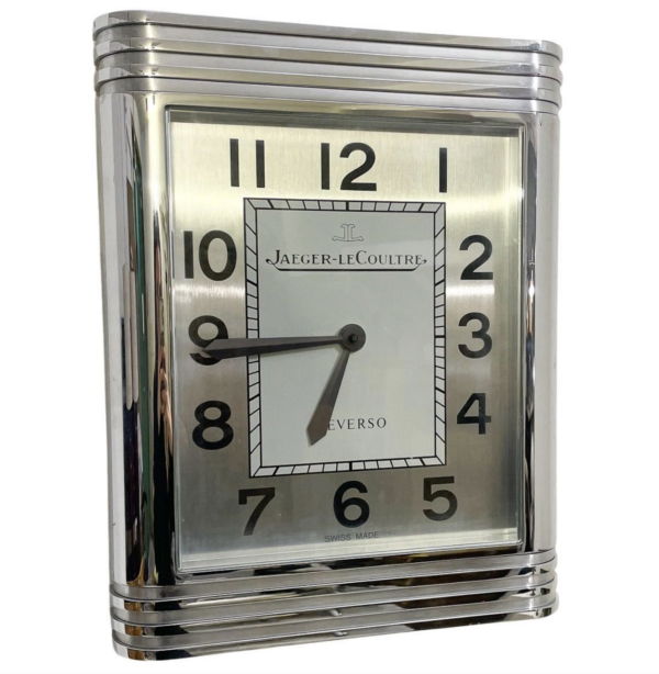 Mid-Century Modern Reverso Wall Clock by Jaeger Lecoultre