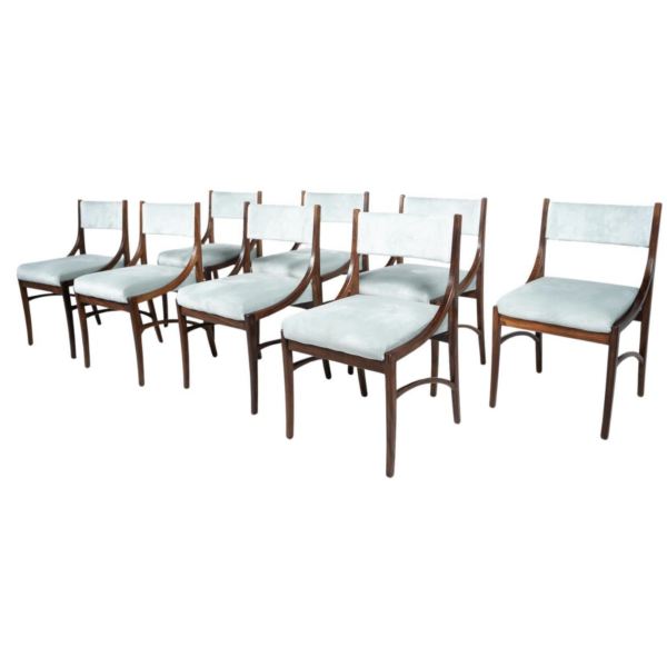 Mid-Century Modern Set of 8 Dining Chairs Model 110 by Ico Parisi for Cassina