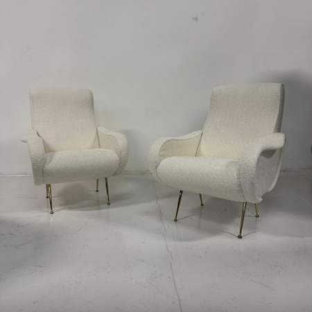 Mid-Century Zanuso Style Armchairs