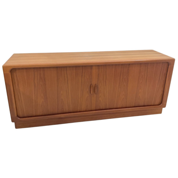 Mid-Century Sideboard with Tambour Doors, Dyrlund - Denmark - 1960s