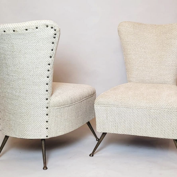 Pair Of Small Armchairs - New Upholstery - Image 2