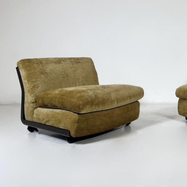 Mid-Century Modern Pair of "Amanta" Armchairs by Mario Bellini, 1960s - Image 7