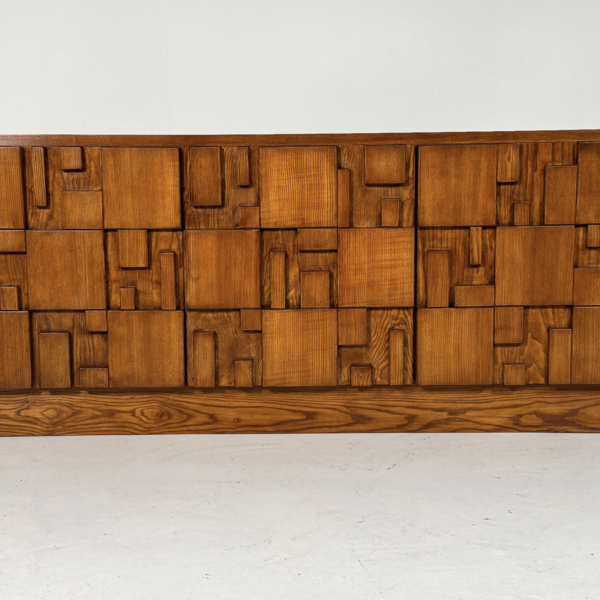 Contemporary Large Brutalist Sideboard, Ash, Italy - Image 5