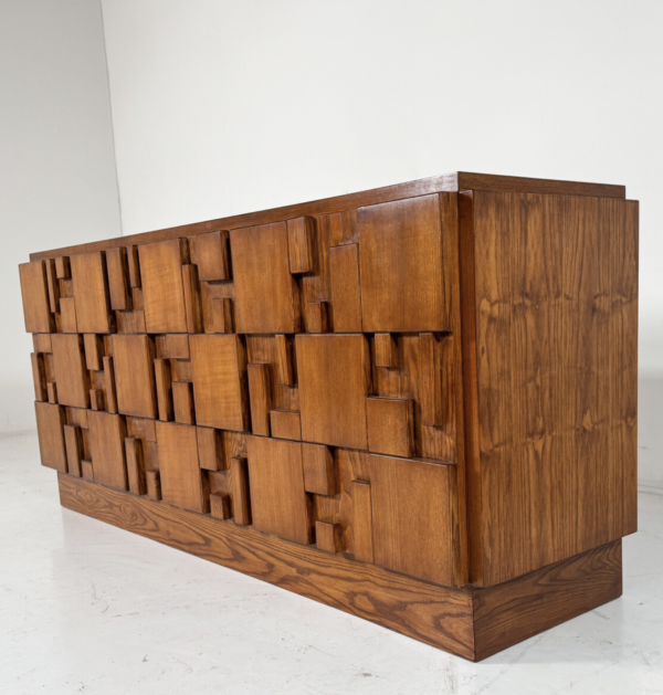 Contemporary Large Brutalist Sideboard, Ash, Italy - Image 2