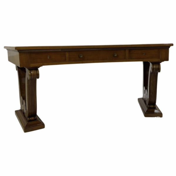 Large Desk, Cherry Wood, 1940s - Image 6