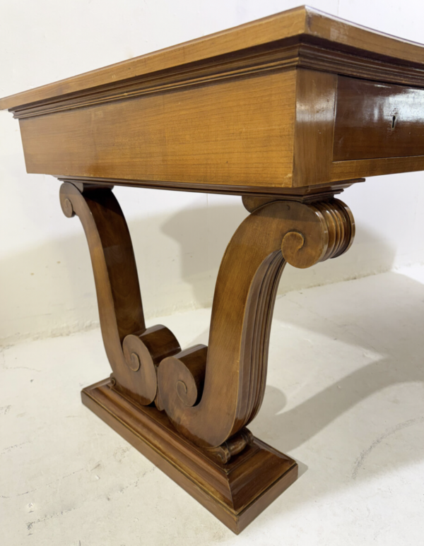 Large Desk, Cherry Wood, 1940s - Image 3