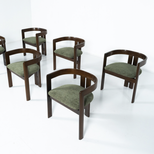 Mid-Century Modern Set of 6 Pigreco Armchairs by Tobia Scarpa, 1960s - Image 14