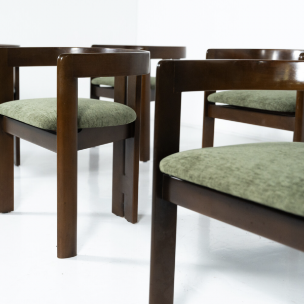 Mid-Century Modern Set of 6 Pigreco Armchairs by Tobia Scarpa, 1960s - Image 11