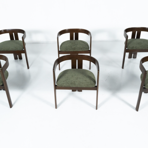 Mid-Century Modern Set of 6 Pigreco Armchairs by Tobia Scarpa, 1960s - Image 10