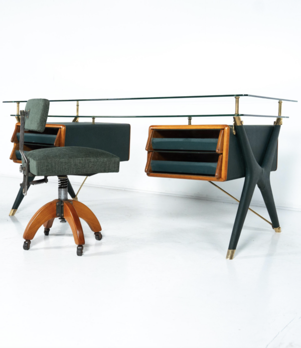 Large Desk By Silvio Berrone from the Bialetti building, Omegna, Italy, 1955 - Image 7