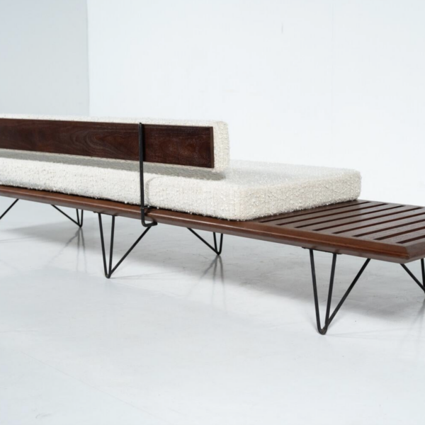 Sofa with integrated tabletop by Carlo Hauner & Martin Eisler for forma, 1950s - Image 2