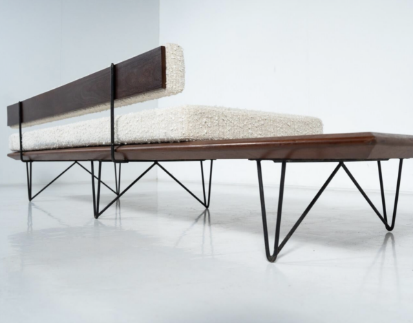 Sofa with integrated tabletop by Carlo Hauner & Martin Eisler for forma, 1950s - Image 14