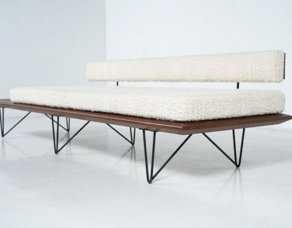 Sofa with integrated tabletop by Carlo Hauner & Martin Eisler for forma, 1950s - Image 9