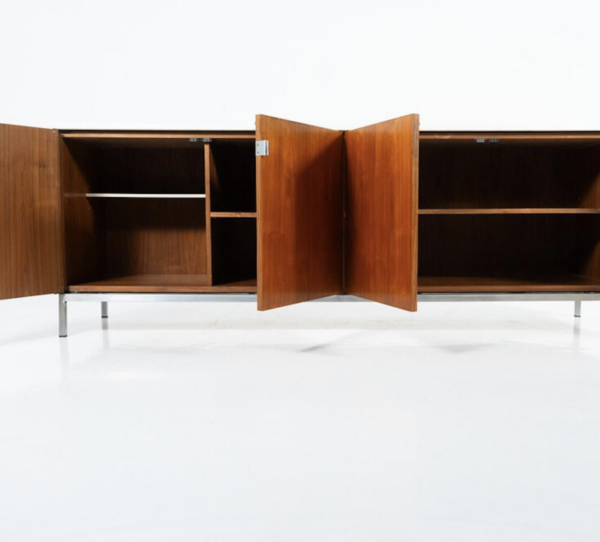 Mid-Century Modern Sideboard, Wood and marble, Italy, 1970s - Image 10