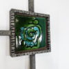 Mid-Century Modern Brutalist Wall Sculpture, Ceramic and Cast Aluminium, 1970s - Image 3