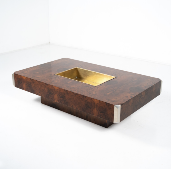 Mid-Century Modern "Alveo" Coffee Table by Willy Rizzo for Mario Sabot - 1970s