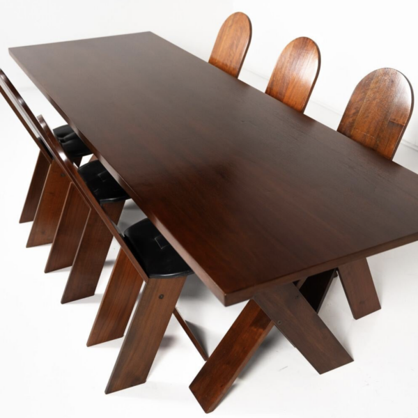 Mid-Century Modern Dining Set by Marco Zanuzo for Poggi, Italy, 1970s - Image 6