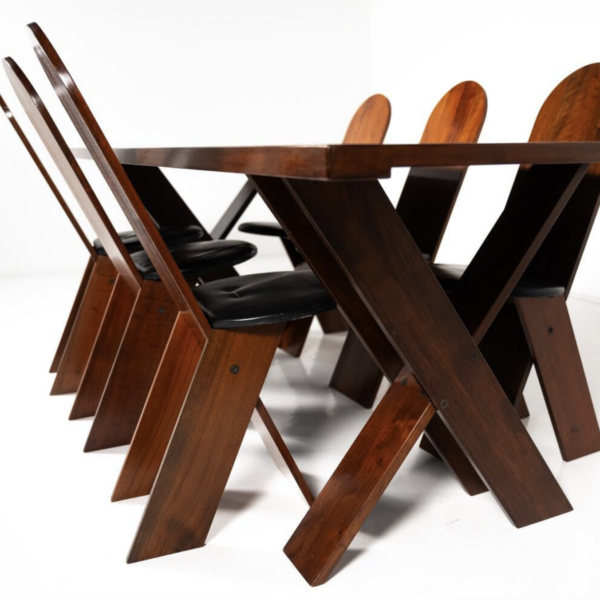 Mid-Century Modern Dining Set by Marco Zanuzo for Poggi, Italy, 1970s - Image 10