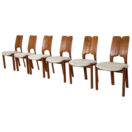 Mid-Century Modern Set of 6 Scandinavian Chairs, 1960s