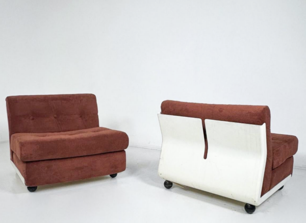 Mid-Century Modern Pair of "Amanta" Armchairs by Mario Bellini, 1960s - Image 5