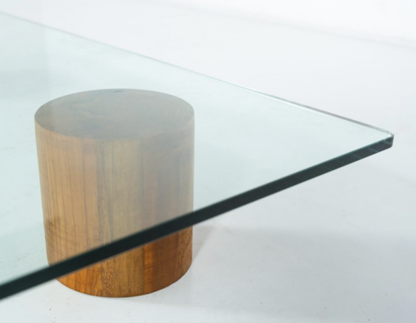 Contemporary Coffee Table, Wood and Glass, Italy - Image 8