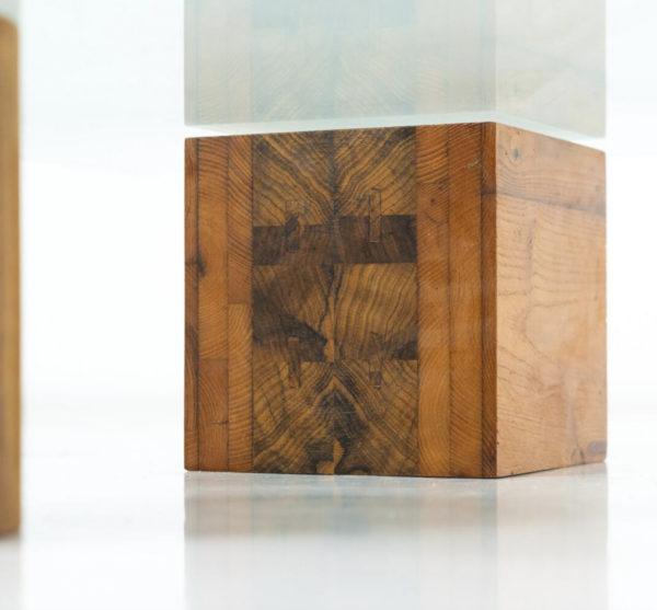 Contemporary Coffee Table, Wood and Glass, Italy - Image 7