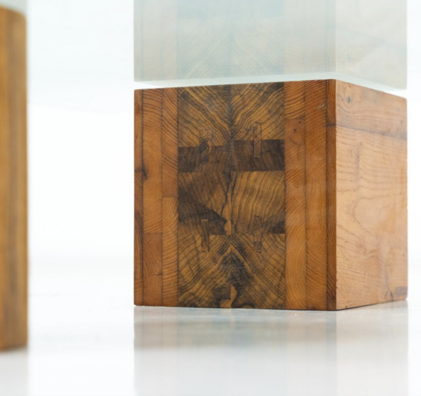 Contemporary Coffee Table, Wood and Glass, Italy - Image 11