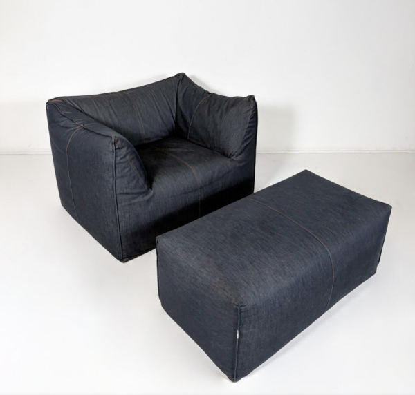 “Le Bambole” Armchair and Ottoman by Mario Bellini, Italy, 1970s - Image 7