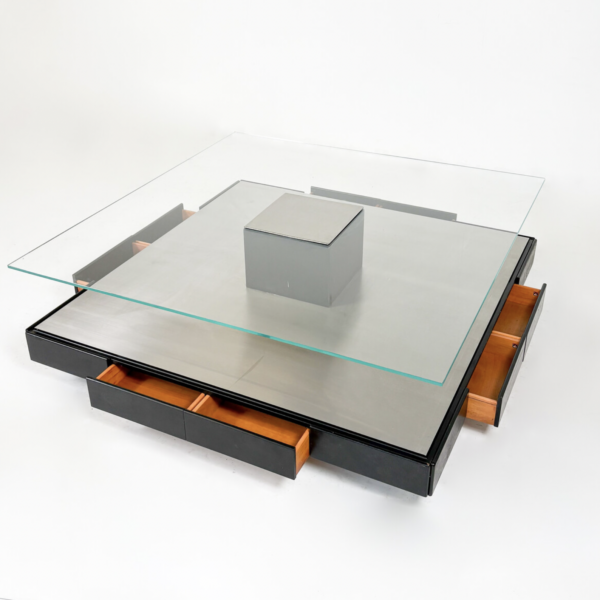 Mid-Century Modern Tecno T147 Coffee Table by Marco Fantoni, Italy,1970s - Image 8