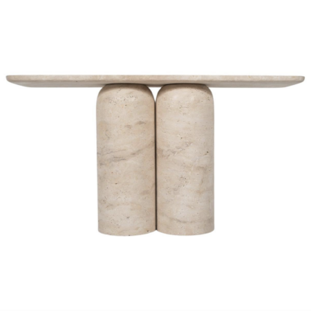 Contemporary Console, Travertine, Italy.