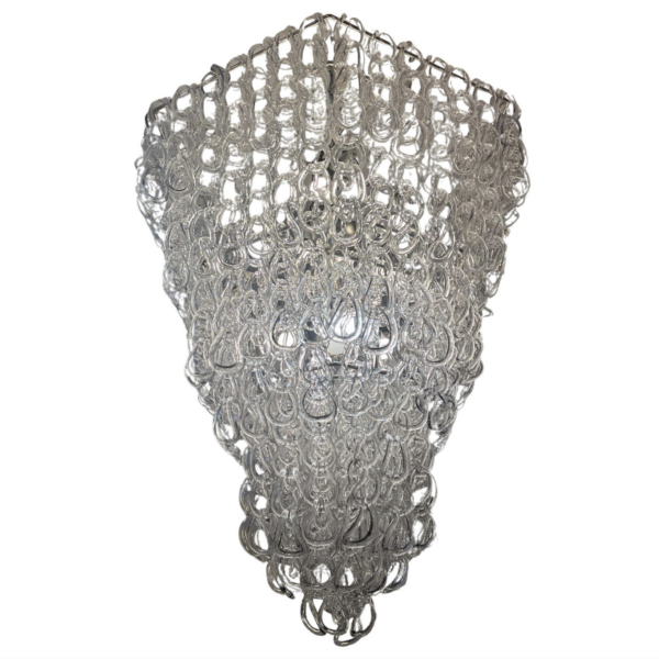 Mid-Century Modern Chandelier by Angelo Mangiarotti for Vistosi, 1970s