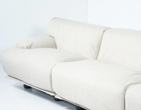 Modular Fiandra Sofa 4-Seater by Vico Magistretti, Cassina, New Upholstery - Image 10