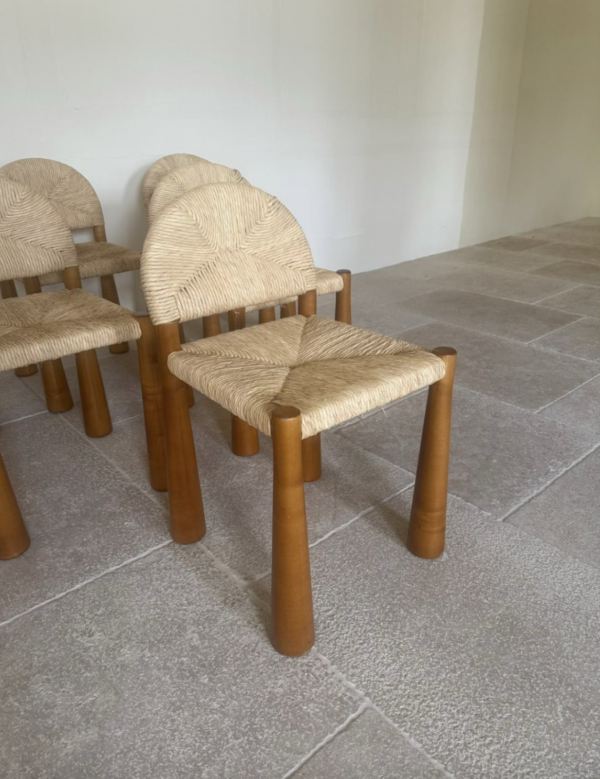 Set of 6 Alessandro Becchi Dining Chairs - Image 4