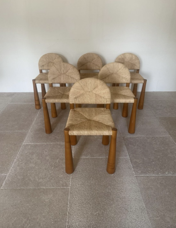 Set of 6 Alessandro Becchi Dining Chairs - Image 3